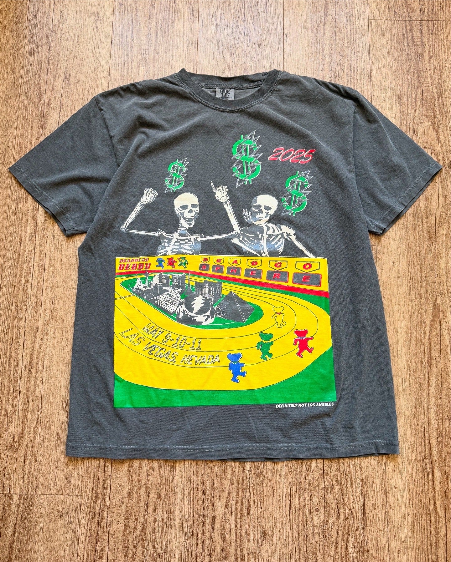 Deadhead Derby Tee - Charcoal