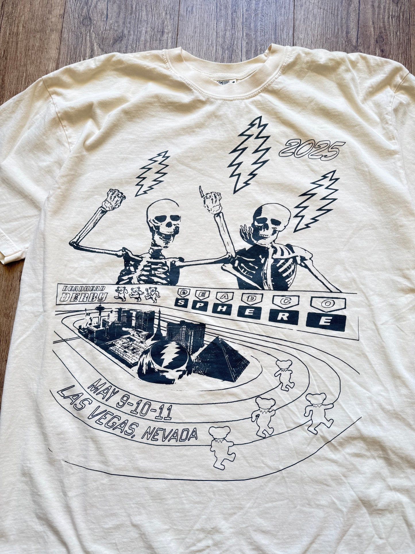 Deadhead Derby Tee - Cream/Ivory