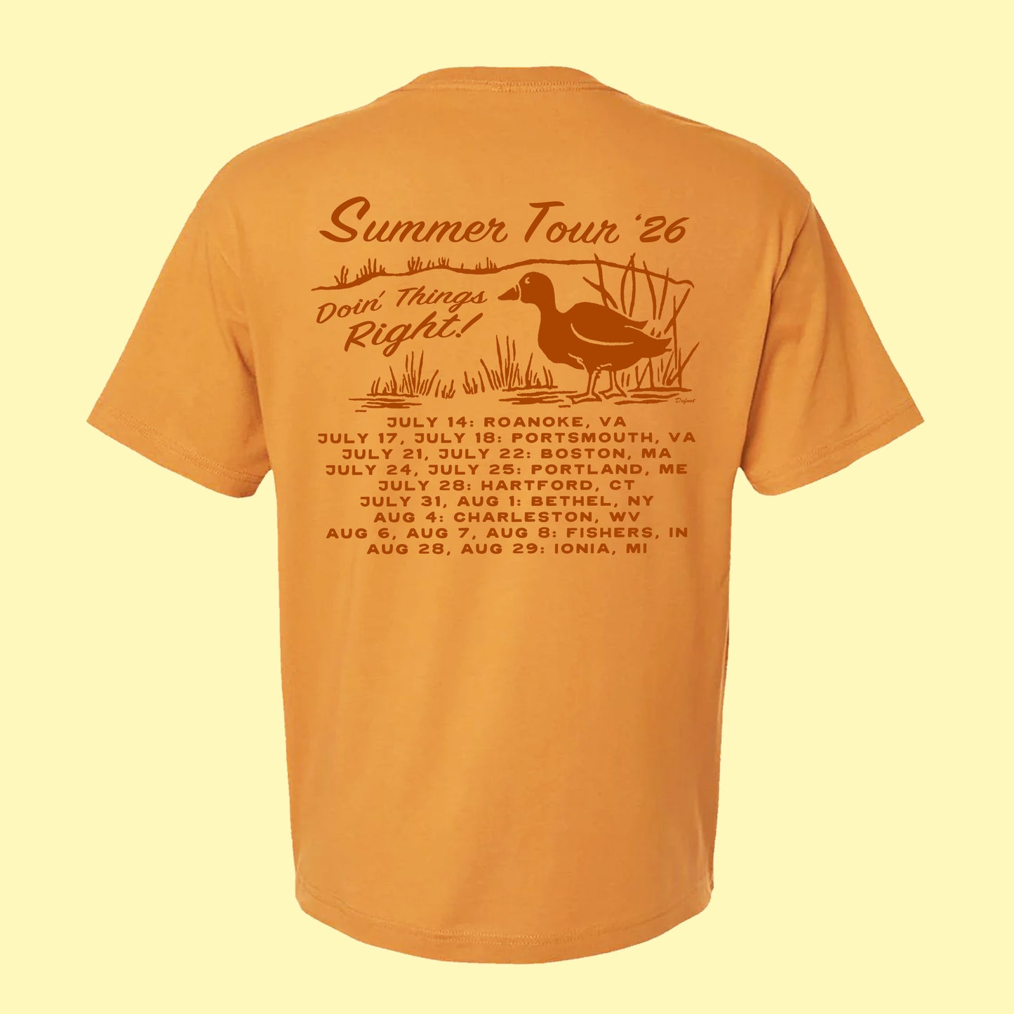 Summer 2026 Tee - Mustard