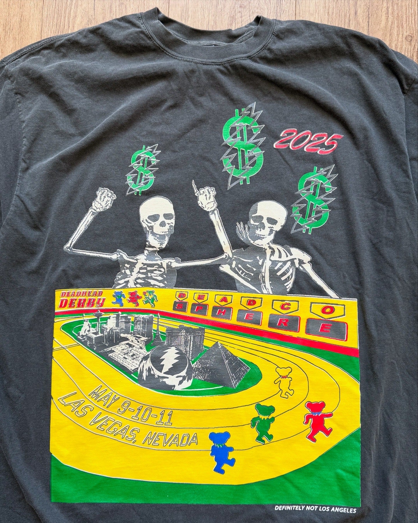 Deadhead Derby Tee - Charcoal