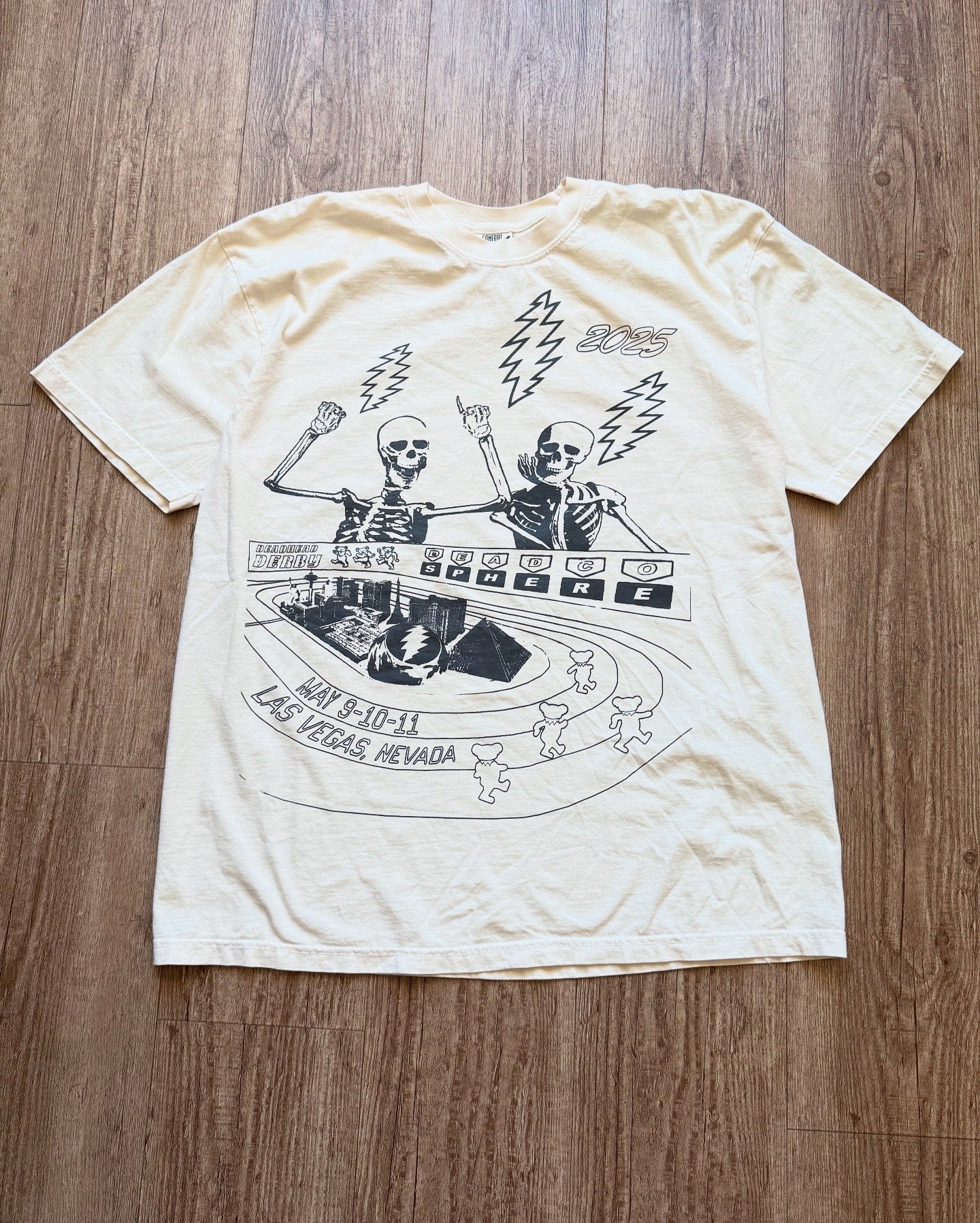 Deadhead Derby Tee - Cream/Ivory