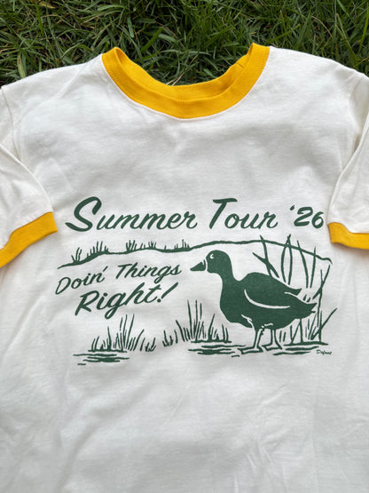Summer 2026 Tee - Yellow Ringer