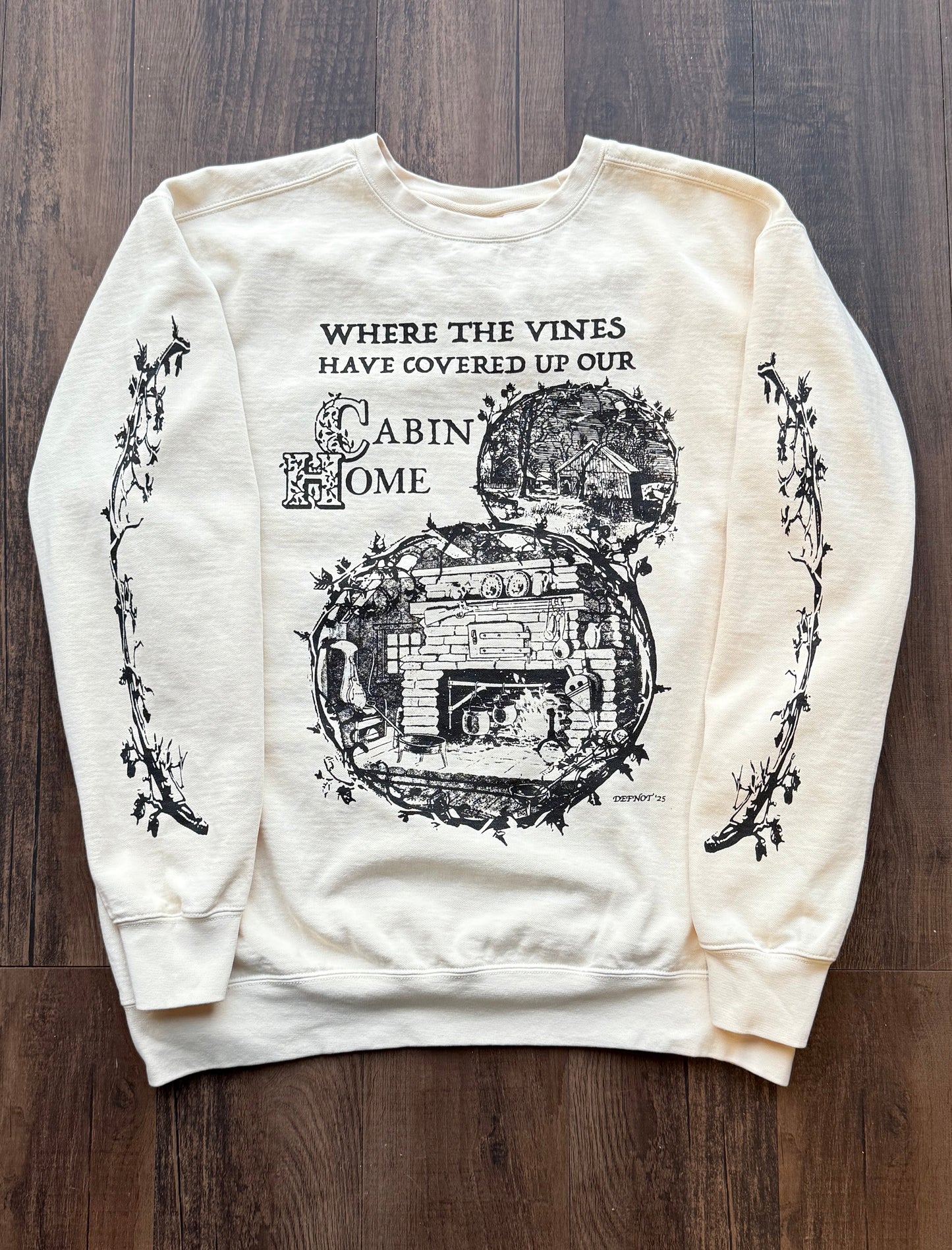 Cabin Home Crewneck - Cream