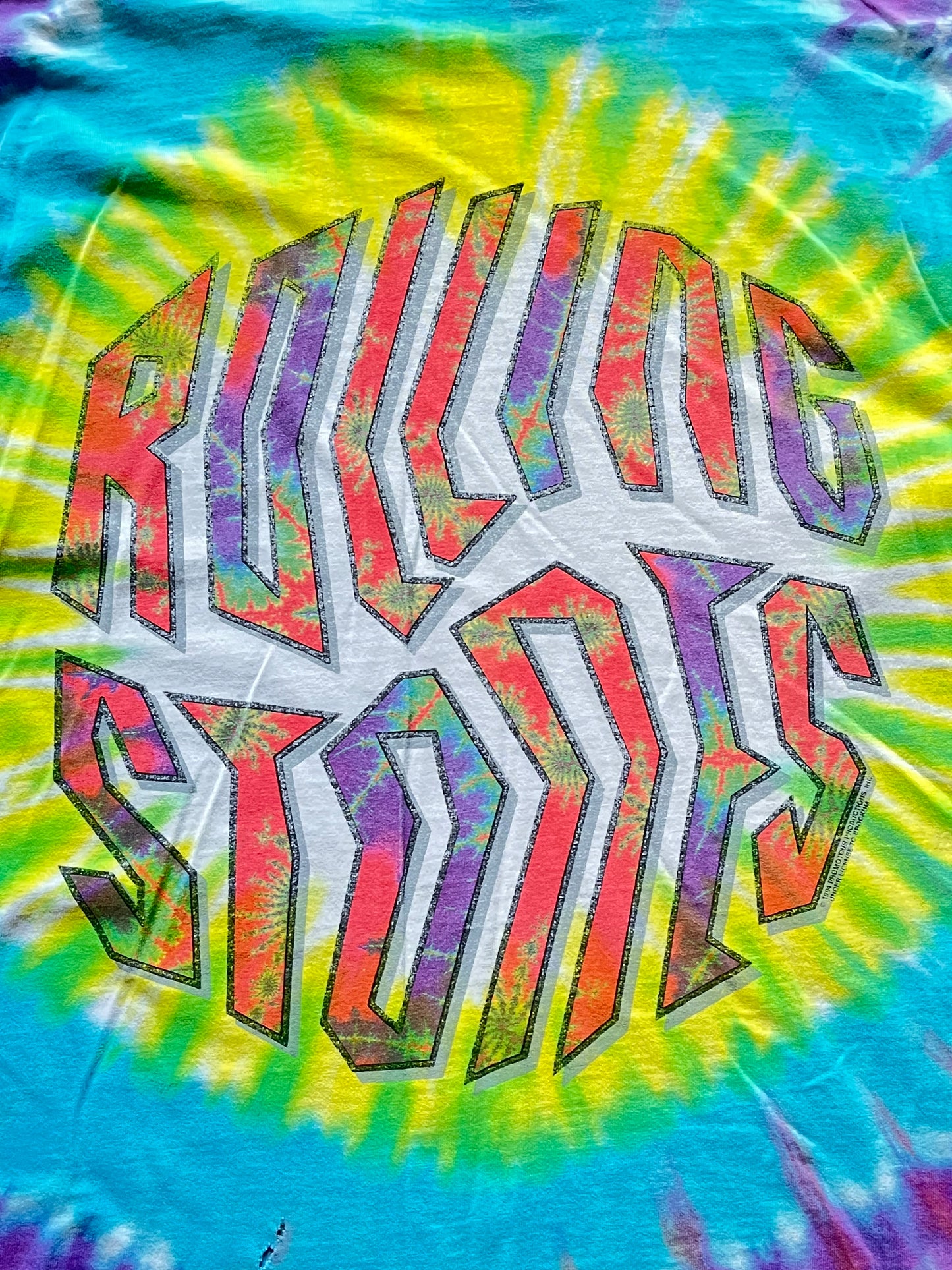 Liquid Blue Rolling Stones Fractal Tee 1994 - XL