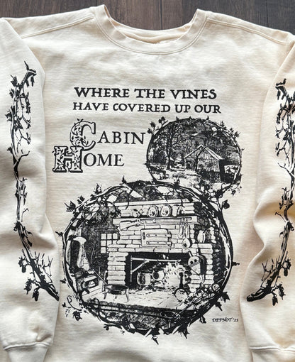 Cabin Home Crewneck - Cream