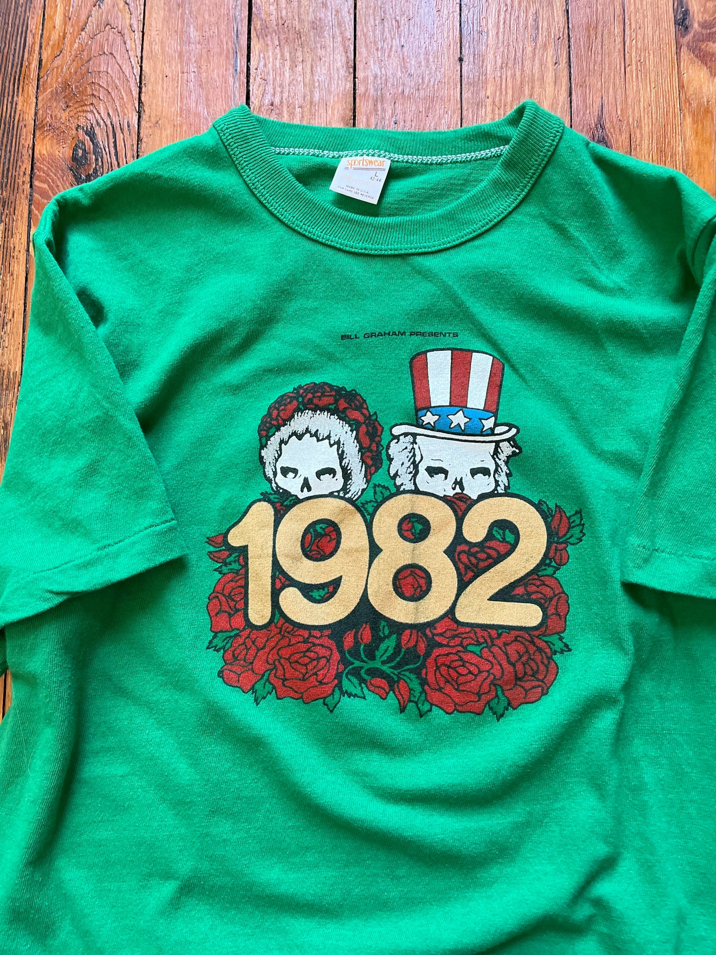 Grateful Dead Bill Graham Presents Tee 1982 - Medium