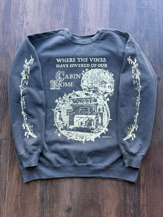 Cabin Home Crewneck - Charcoal