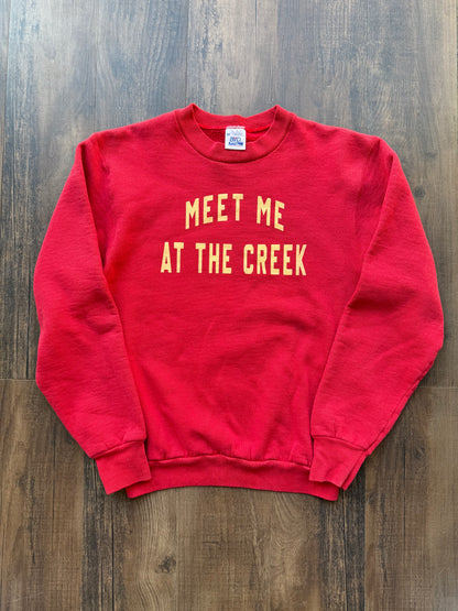 Meet Me At The Creek Crewneck - Medium (VINTAGE UPCYCLED)