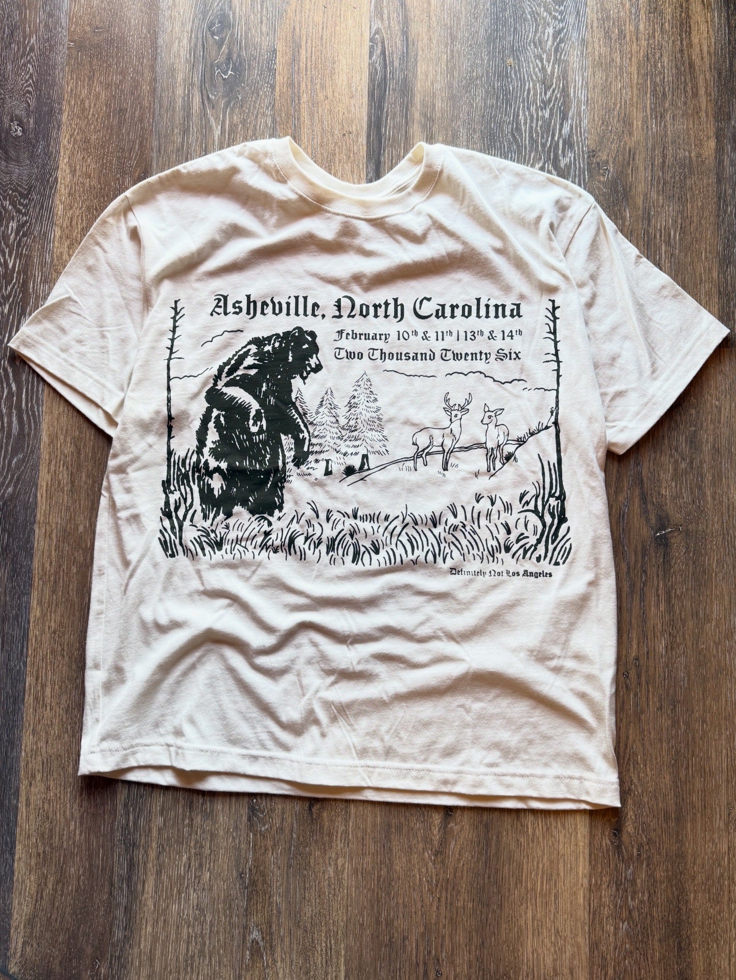 Asheville 2026 Tee - Cream