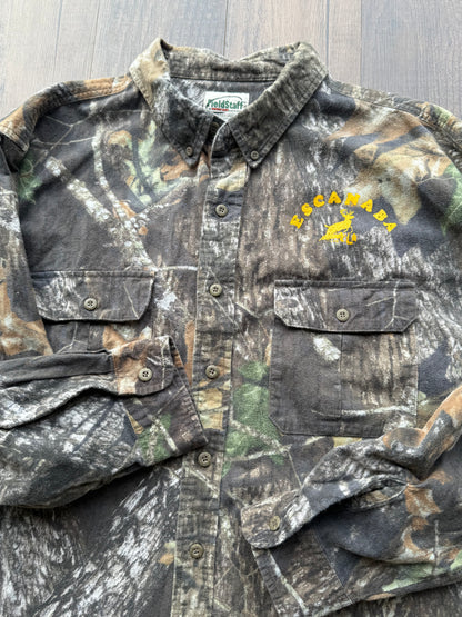 Escanaba Button Up Shirt - XL (VINTAGE UPCYCLED)