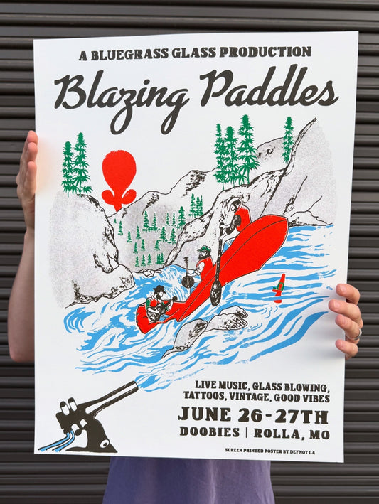 Blazing Paddles 2026 Poster 18x24 (Ivory - Edition of 50)