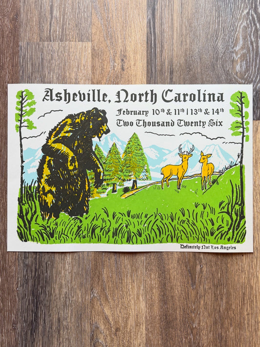 Asheville 2026 Poster 13x19