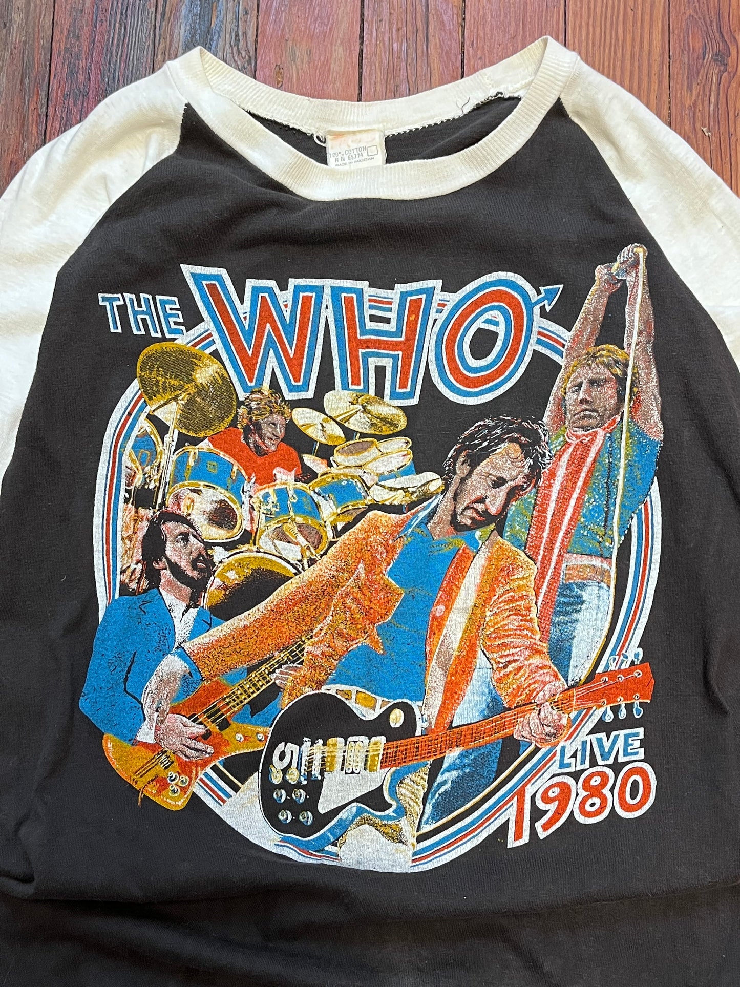 The Who Live In Concert Raglan 1980 - Large