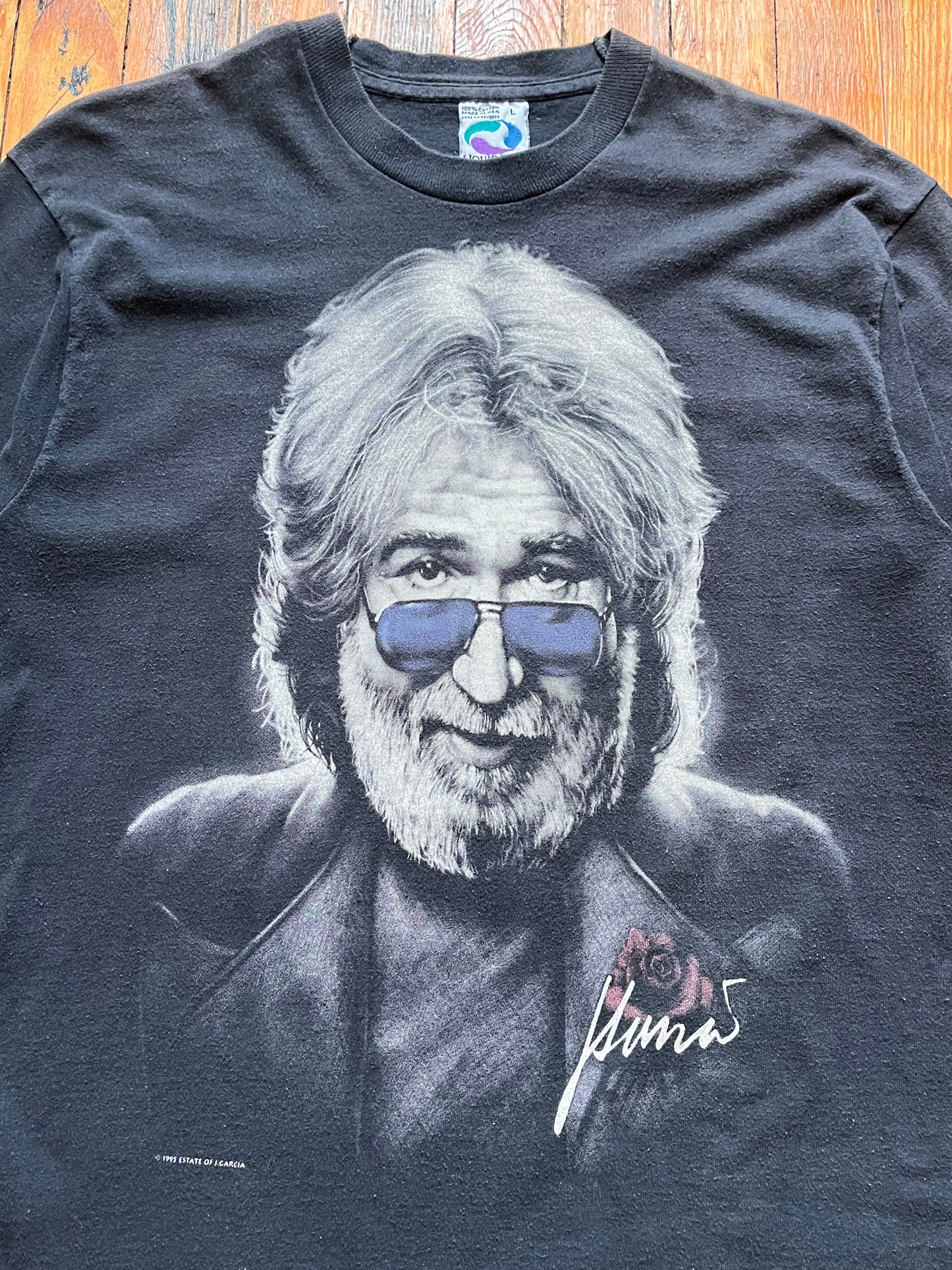 Liquid Blue Jerry Garcia Portrait Tee 1995 - Large