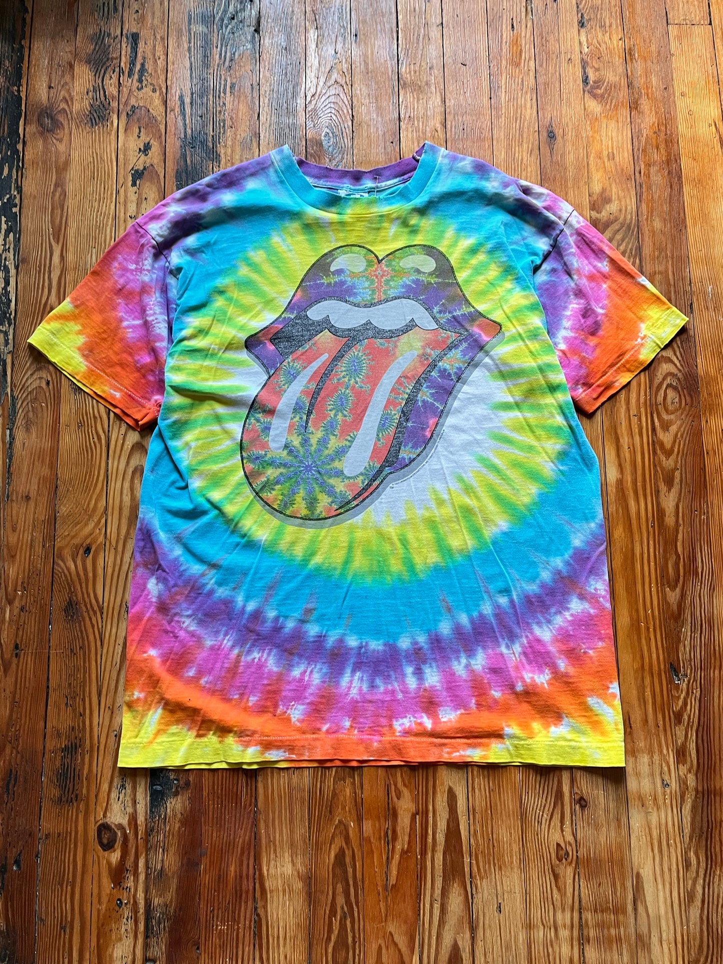 Liquid Blue Rolling Stones Fractal Tee 1994 - XL