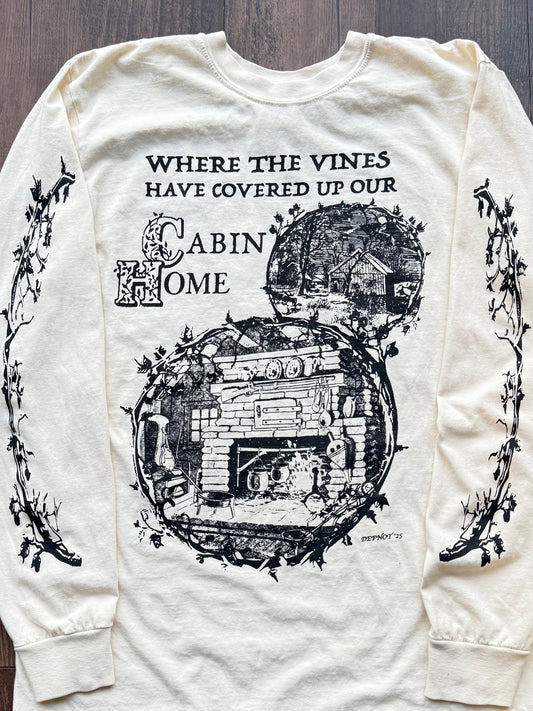 Cabin Home Longsleeve Tee - Cream