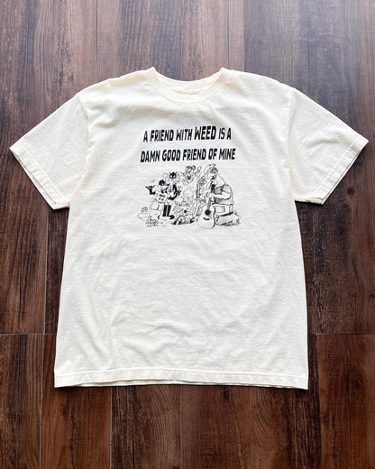 A Friend With Weed Tee - Cream
