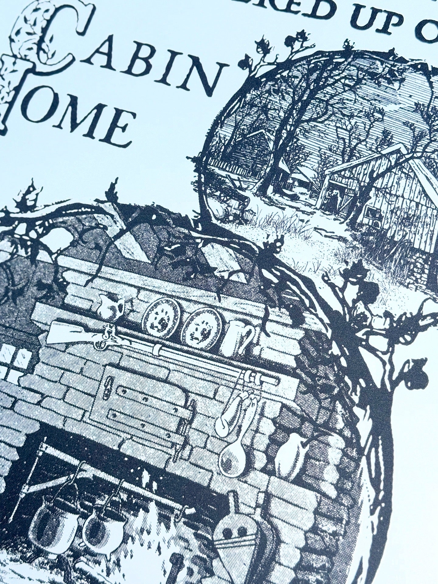 Cabin Home Poster 13x19 - Ivory